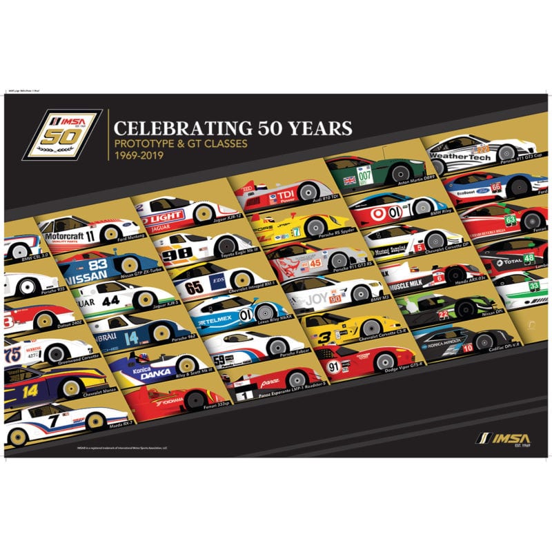 imsa 50th anniversary poster