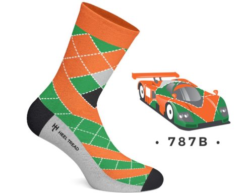 Heel Tread Racing-Inspired Novelty Socks