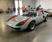 the ford gt40 seen in ford v ferrari driven by ken miles
